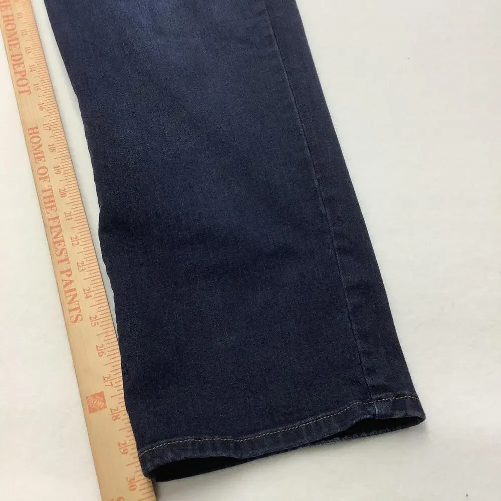 Lane Bryant Jeans Womens 24 Blue High Rise Straight Stretch Tummy Control